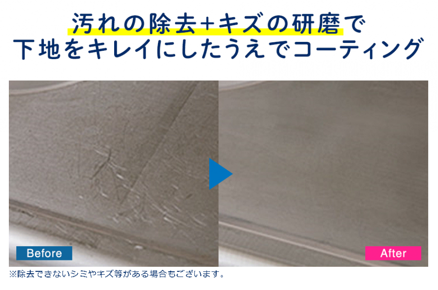 綺麗にした上でコーティング